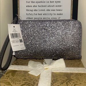 Kate Spade Lucy Glitter Wristlet Brand New!